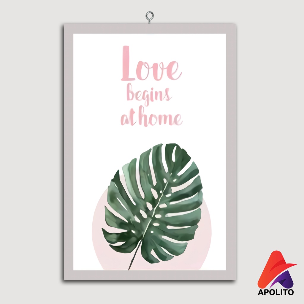 HIASAN DINDING MONSTERA AESTETIK (20X30CM) WALL DECOR PAJANGAN DINDING POSTER KAYU RUANGAN  MONSTERA AESTETIK