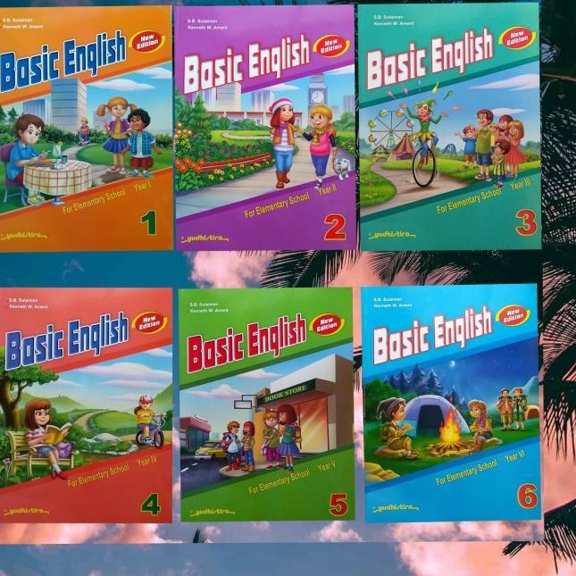 

Barang Pilihan.. BUKU BAHASA INGGRIS BASIC ENGLISH SD MI KELAS 1 2 3 4 5 6 YUDHISTIRA