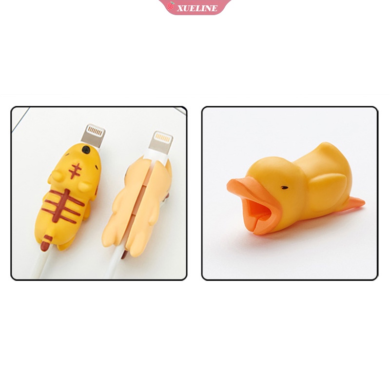 Pelindung Kabel Data / Charger / Earphone Bentuk Kartun Hewan Lucu Untuk iPhone