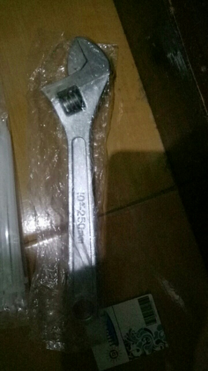 Hiroki Kunci Inggris 10 Inch Heavy Duty Buka Baut Mur Bengkel Industri Adjustable Wrench Key Open Up