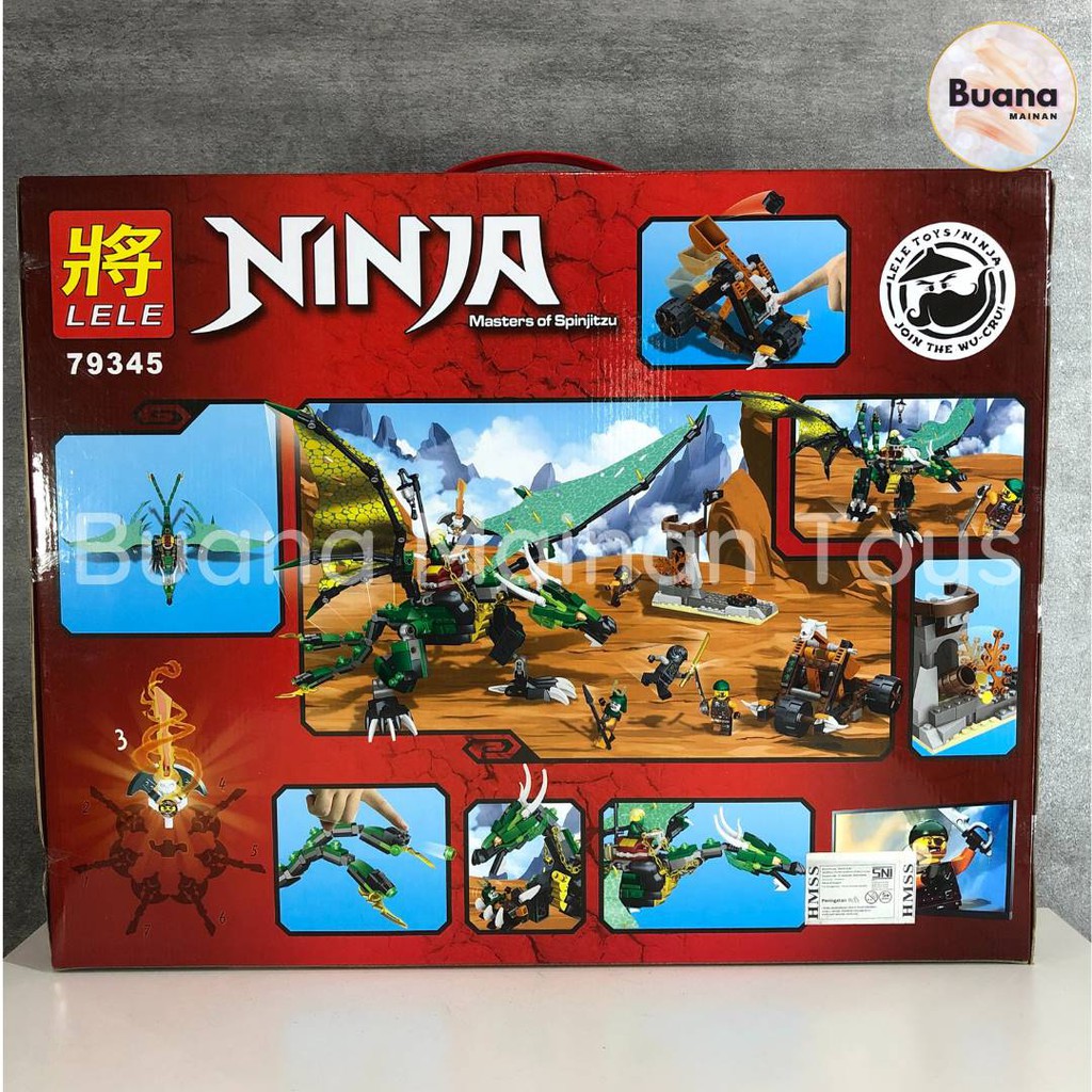 MAINAN EDUKASI BRICKS LELE NINJA MASTERS OF SPINJITZU #79345