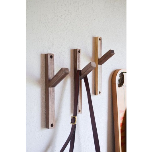 gantungan baju, kapstok tempel kapstok dinding kapstok kayu murah