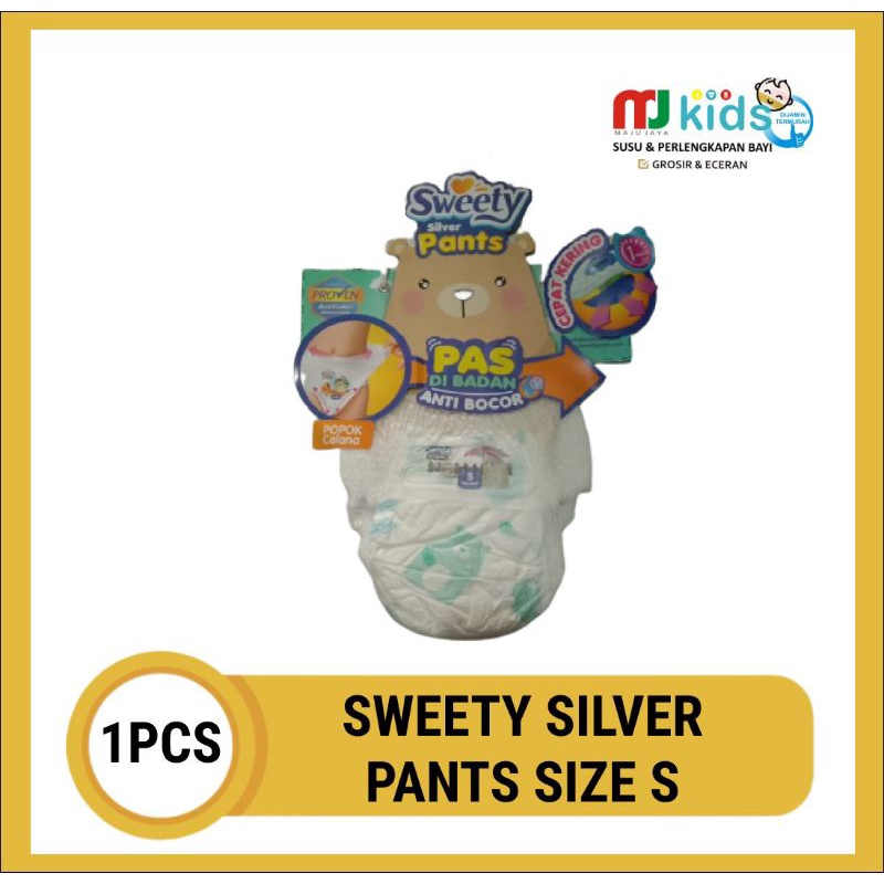 SWEETY SILVER PANTS S -CURAH