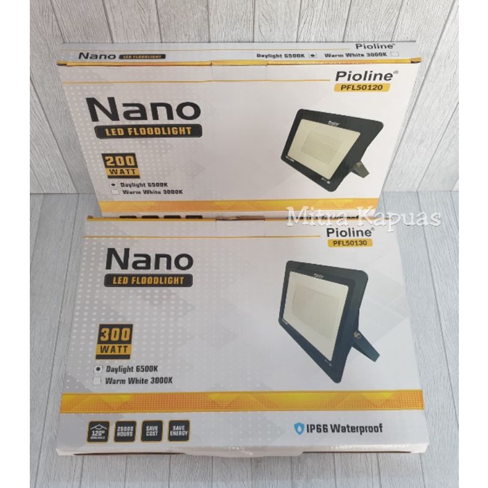 LAMPU SOROT LED FLOODLIGHT PIOLINE NANO 200W - 300W DAYLIGHT (PUTIH)