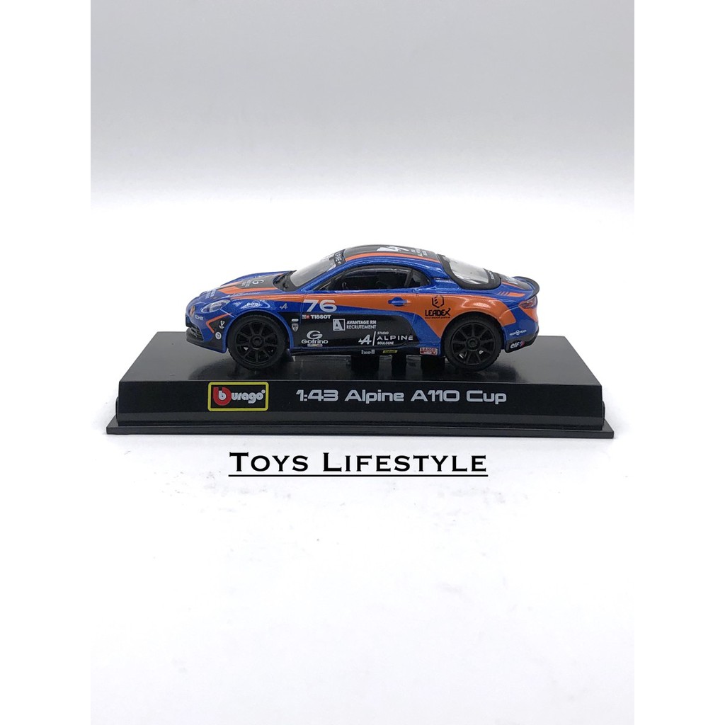 Bburago Diecast - Alpine A110 Cup 76 Skala 1:43 (Racing)