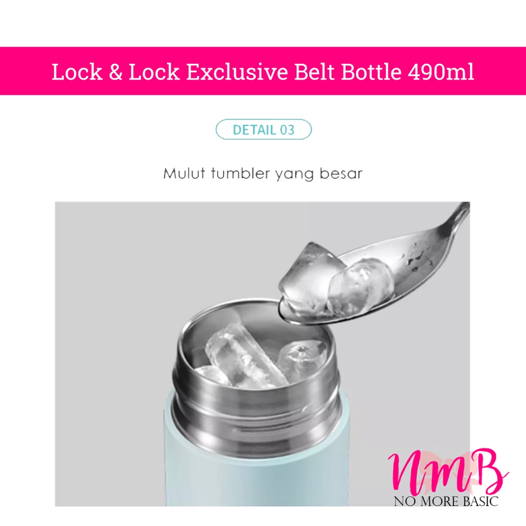 Lock &amp; Lock Exclusive Belt Bottle 490ml Tumbler Lock n Lock Termos dan Botol Minum Sport