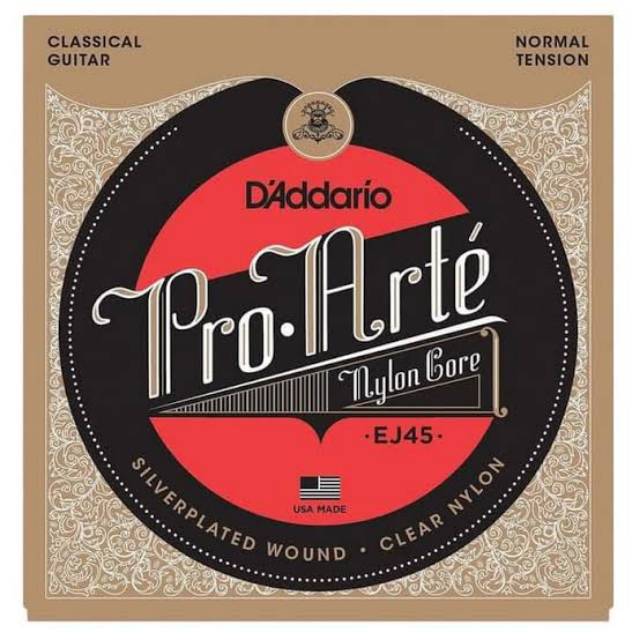 Senar Gitar Nylon Nilon Pro Arte Daddario Senar Gitar Klasik EJ45 Ej49 EJ46