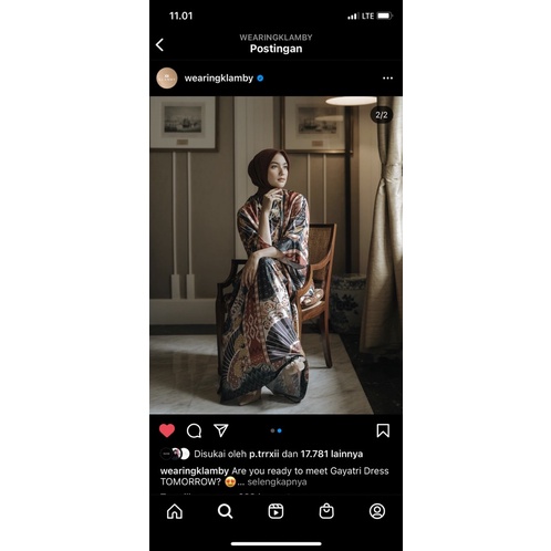 Wearing Klamby Gayatri Twilight All SIZE New Ori
