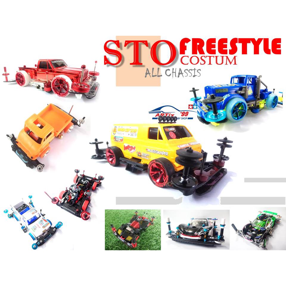 TAMIYA STO FREESTYLE COSTUM | MINI 4WD OUT LAW