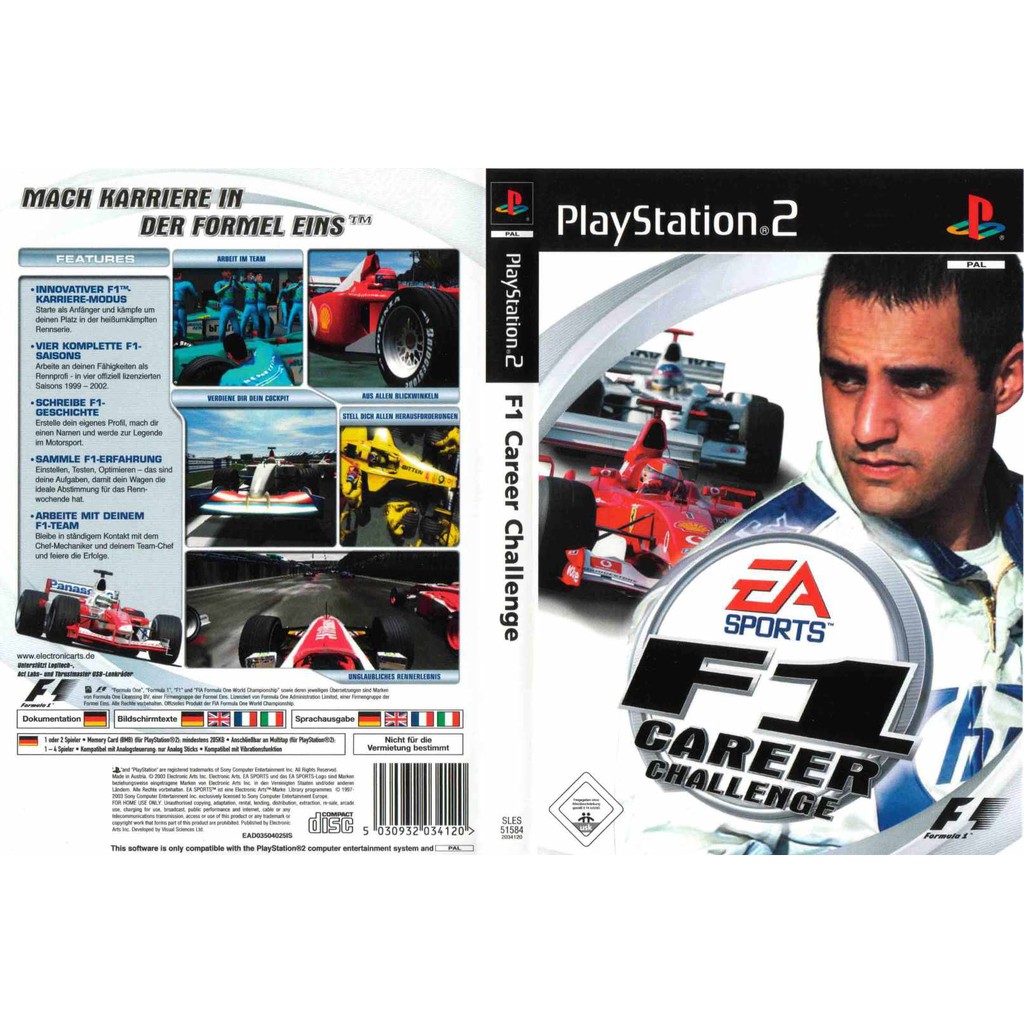 Kaset Ps2 Game F1 Career Challenge