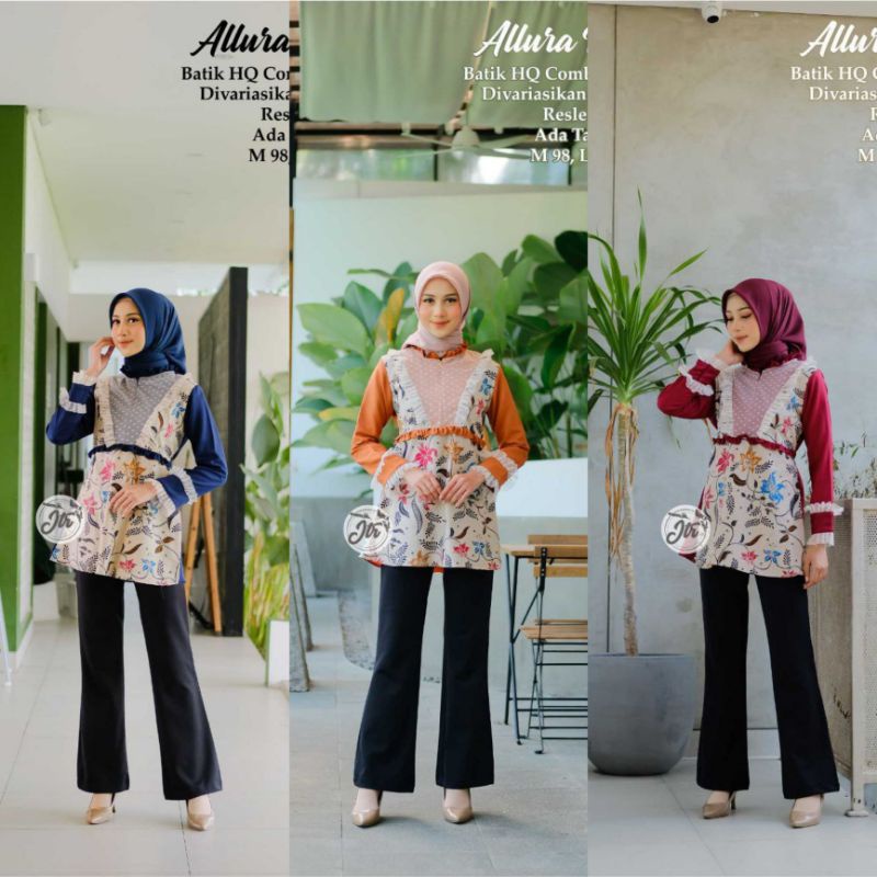 ALLURA atasan batik wanita modern kekinian