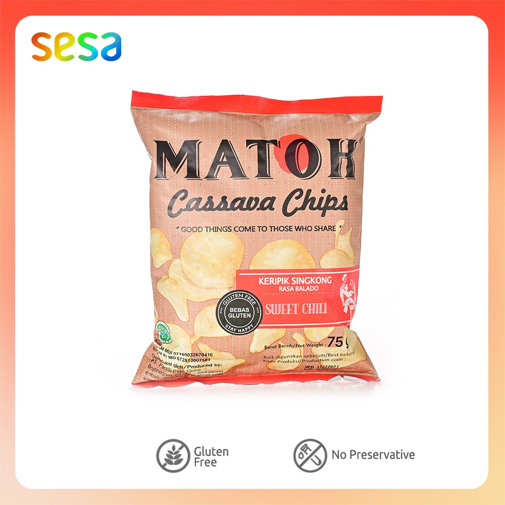 

Matoh Keripik Singkong Balado 75 g