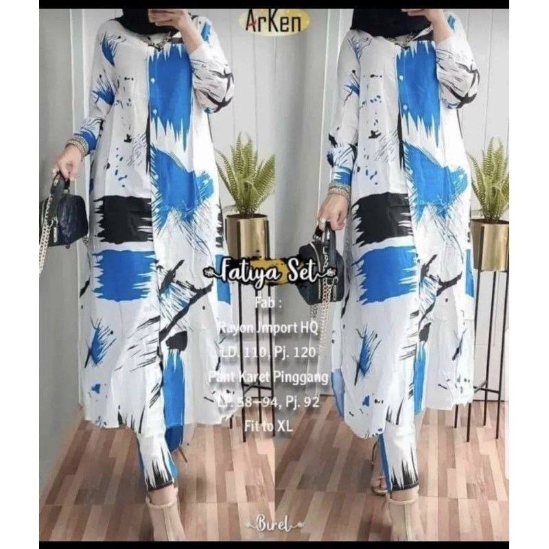 SETELAN TUNIK JUMBO FELLO / SETELAN RAYON TERBARU