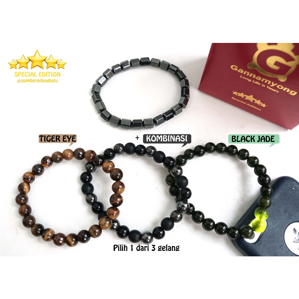 BLACK JADE GANNAMYONG SPECIAL KURA PARDALIS GOLD BERSERTIFIKAT KTP