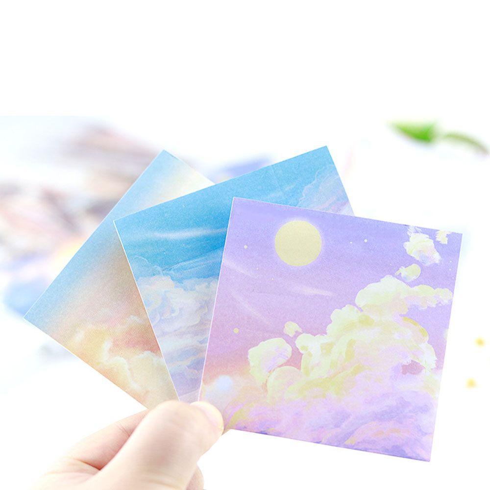 Preva Memo Pad Pemandangan INS Styles Scrapbooking Perlengkapan Kantor &amp; Sekolah Daun Longgar Notepad