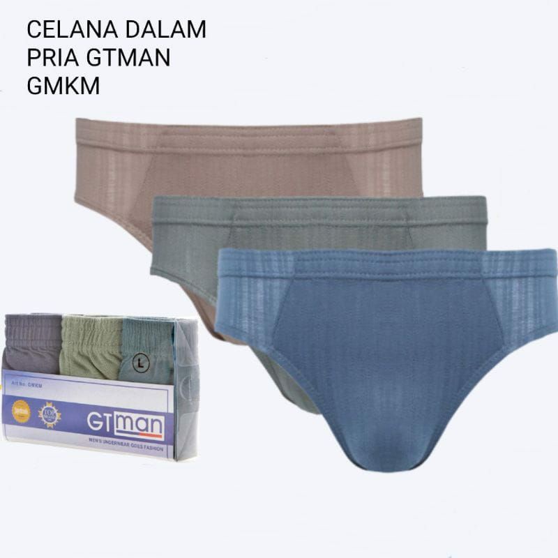 Celana dalam pria GT Man - GMKM - 3 Pcs - Poliester Multicolour