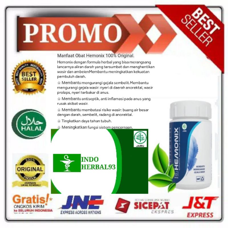 HEMONIX ASLI OBAT WASIR AMBEIEN TERBAIK BPOM