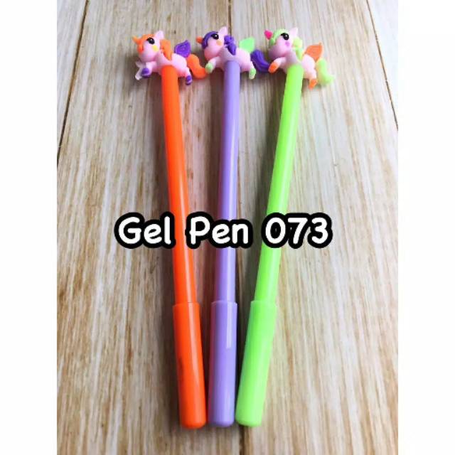Gel Pen 073/ Pulpen Karakter Unicorn