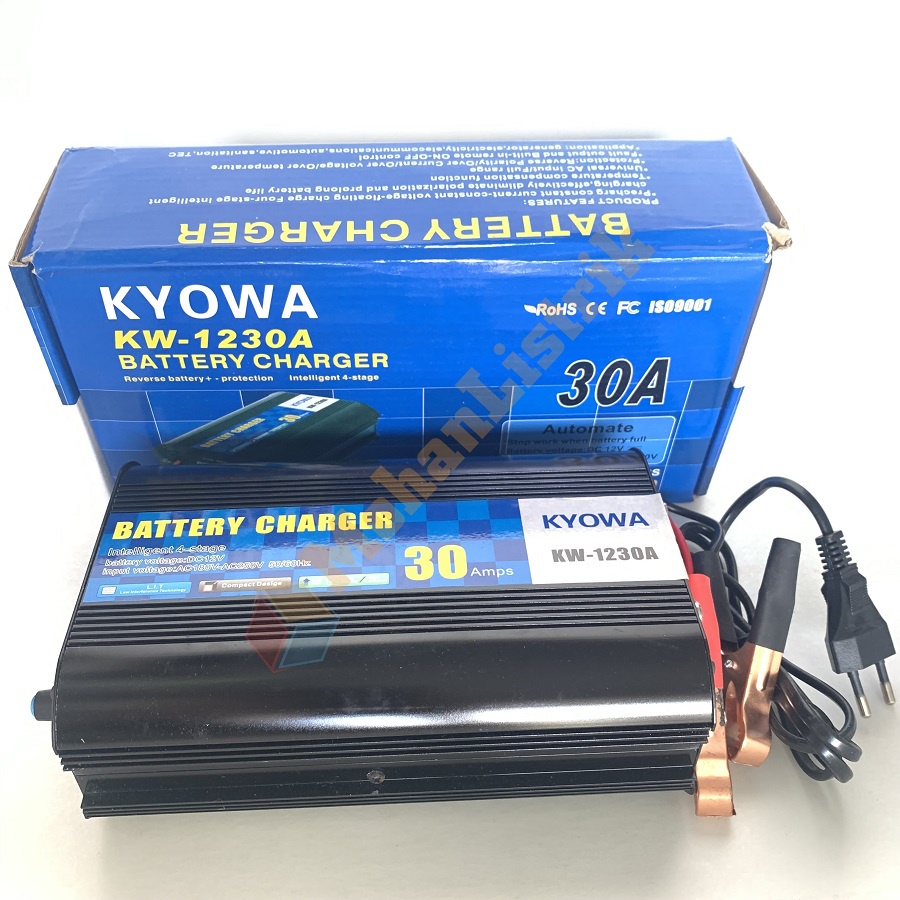 Cas Aki Kyowa 30 Ampere 12 V Charger Baterai Aki 30A 12V Batre Battery