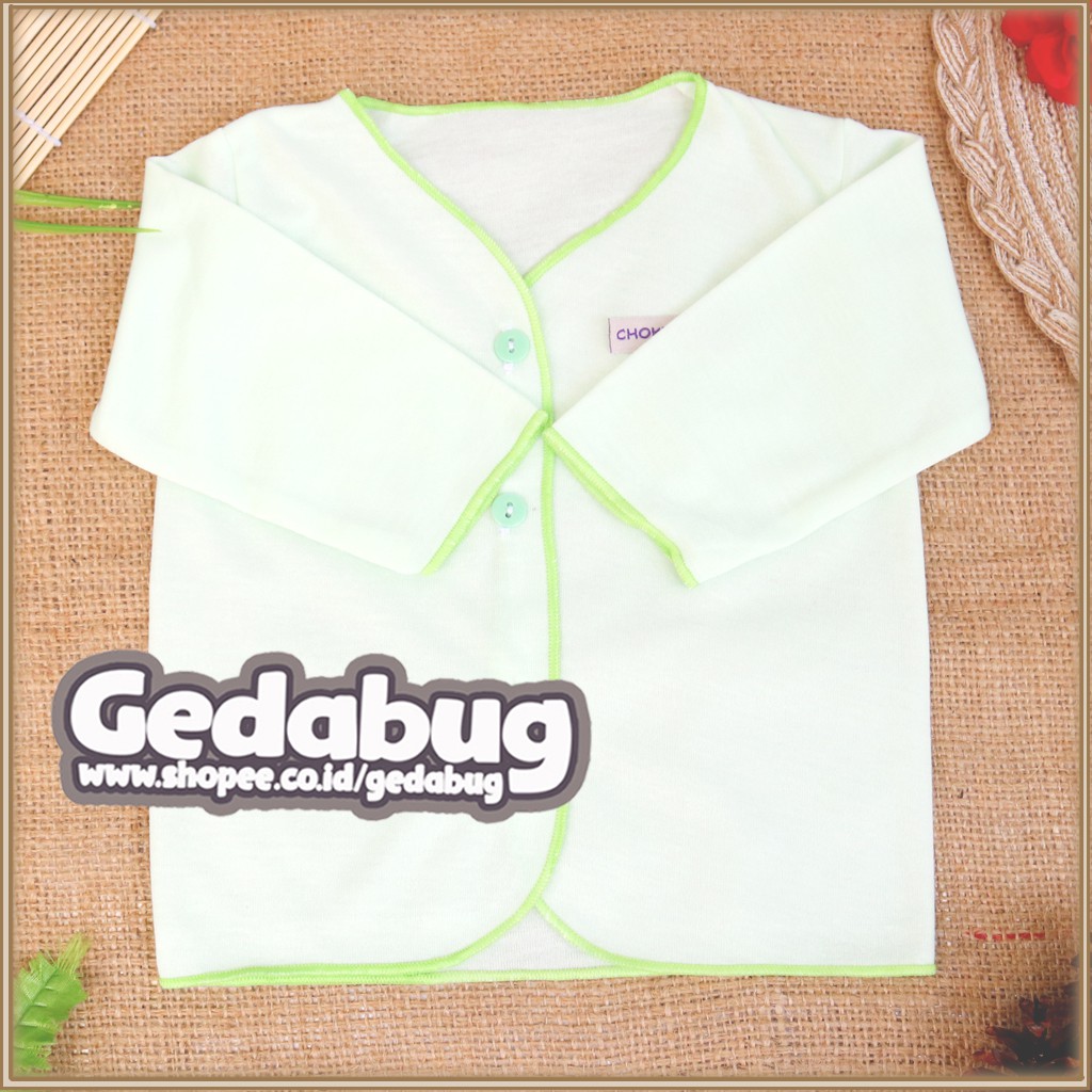 (3pcs) Baju Panjang Bayi SNI CHOKICHI Polos Warna size Newborn 0-4 Bulan