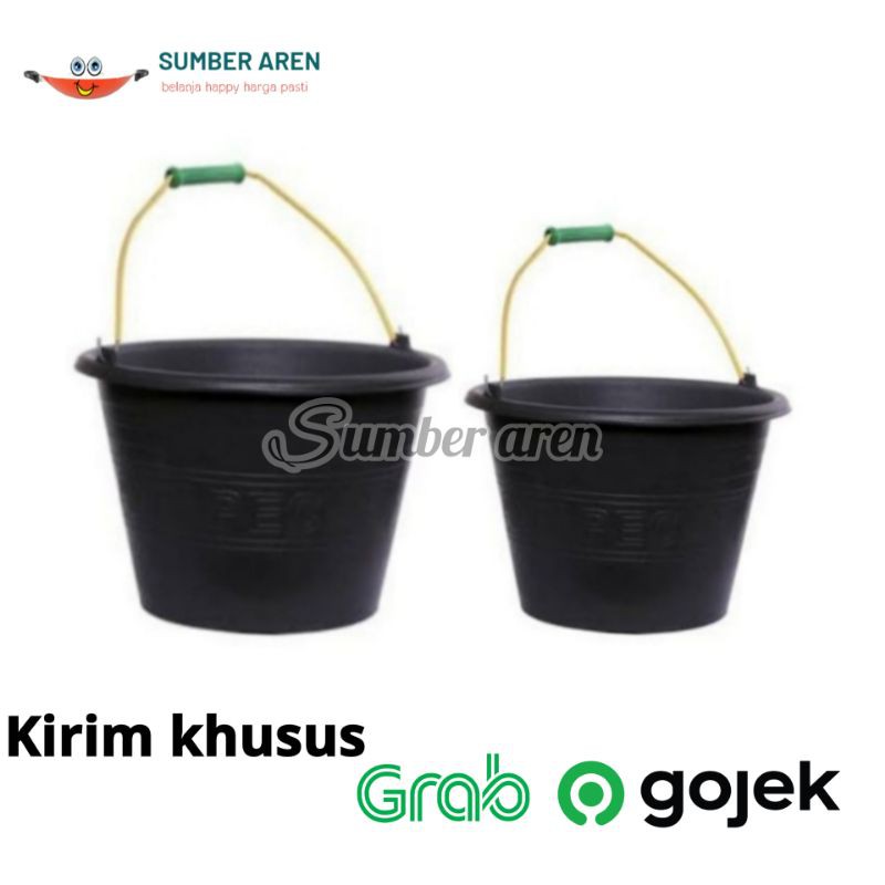 Ember Hitam Karet Tebal Anti Pecah Cap Kuda Yosinda Berkualitas