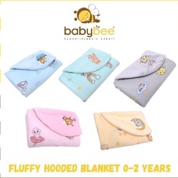 Selimut topi Babybee Fluffy Hooded Blanket