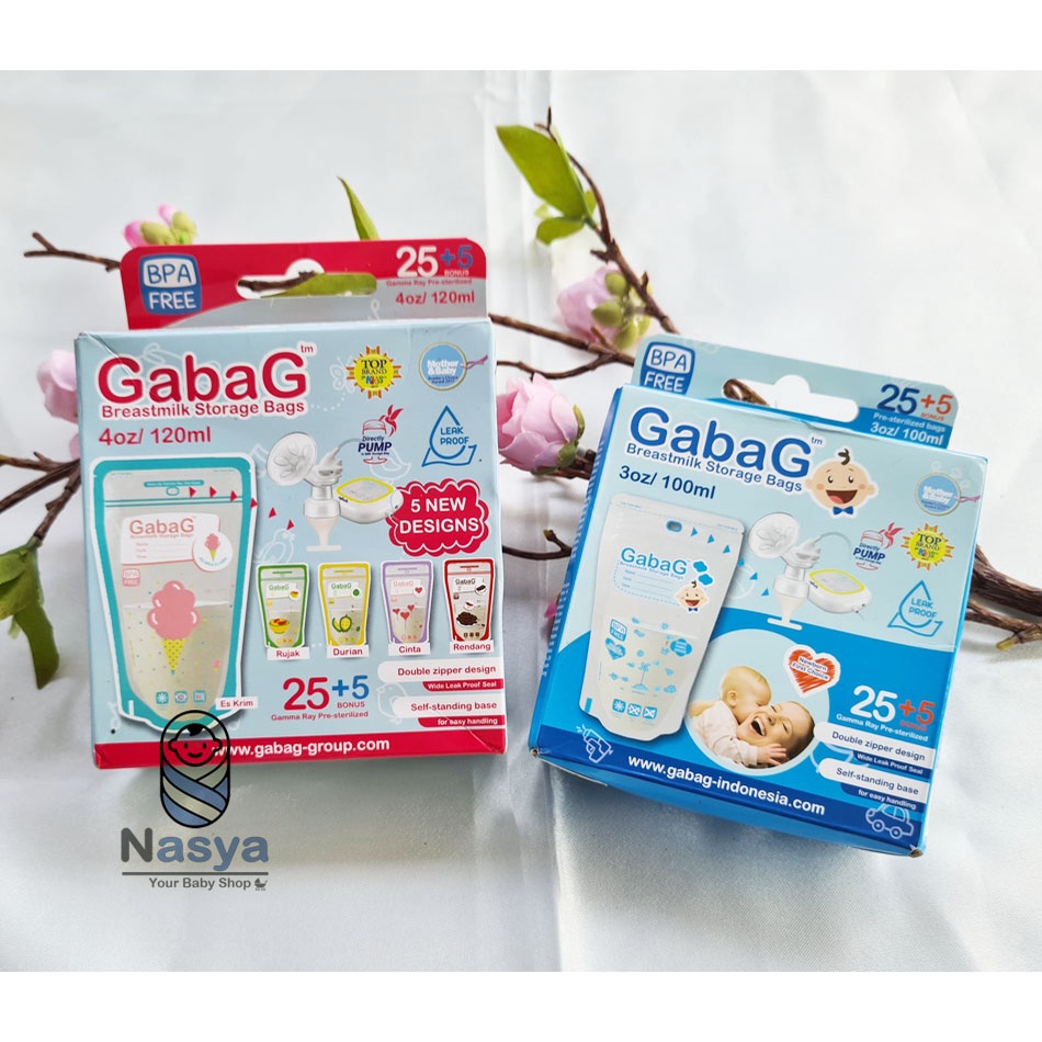 [R-052] Kantong ASI GabaG 120ml / GabaG Breastmilk 120ml