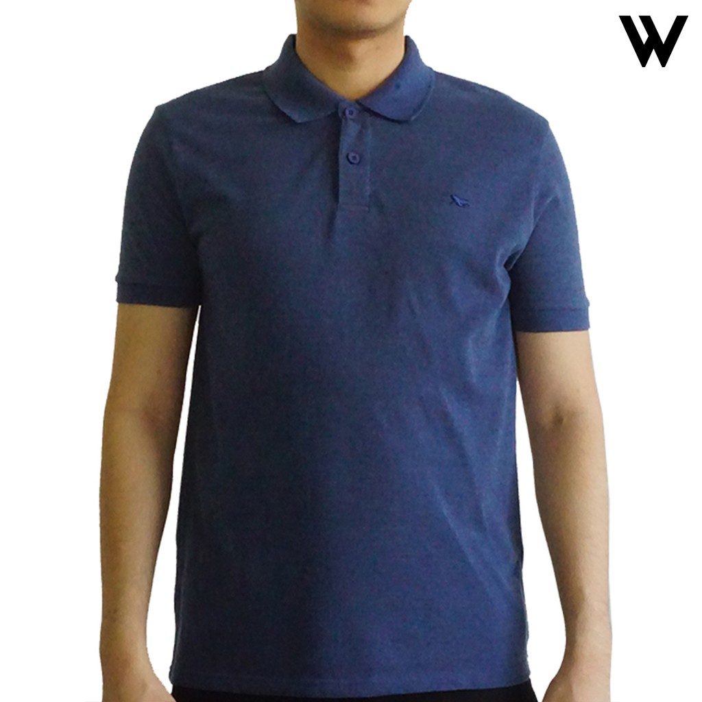  Walrus  Kaos  Polo  Basic Polos  Navy Blue T1021578 Shopee 