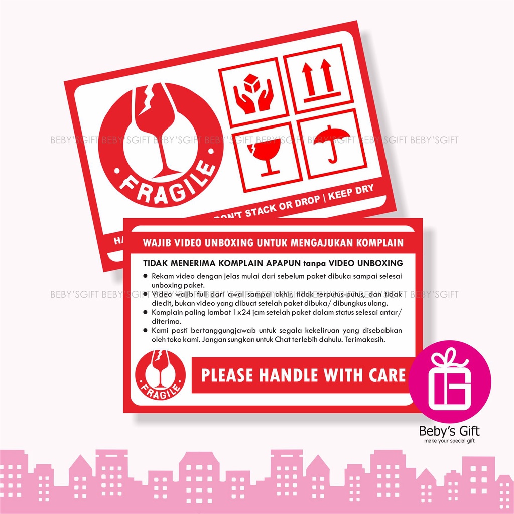 

Sticker Fragile dan Video Unboxing Stiker Pecah Belah Jangan Dibanting