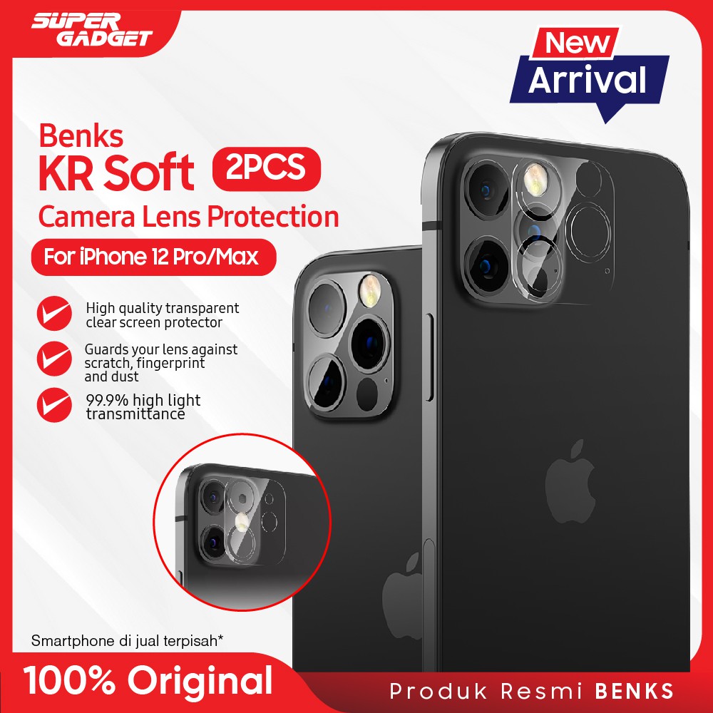 Tempered Glass Benks Film Lensa Kamera Kaca For iP 12 Pro Max ProMax