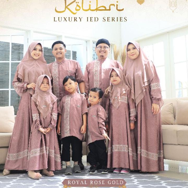 Keluaran Terbaru.. New Kolibri Luxury Adha Series WNJ | Set Couple Gamis dan Koko Family | Gamis dan