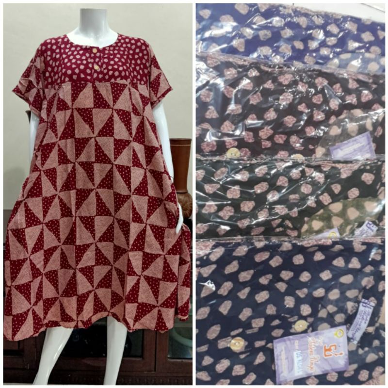 DASTER BATIK PEKALONGAN SUTRA UNGU / DASTER KLOK L