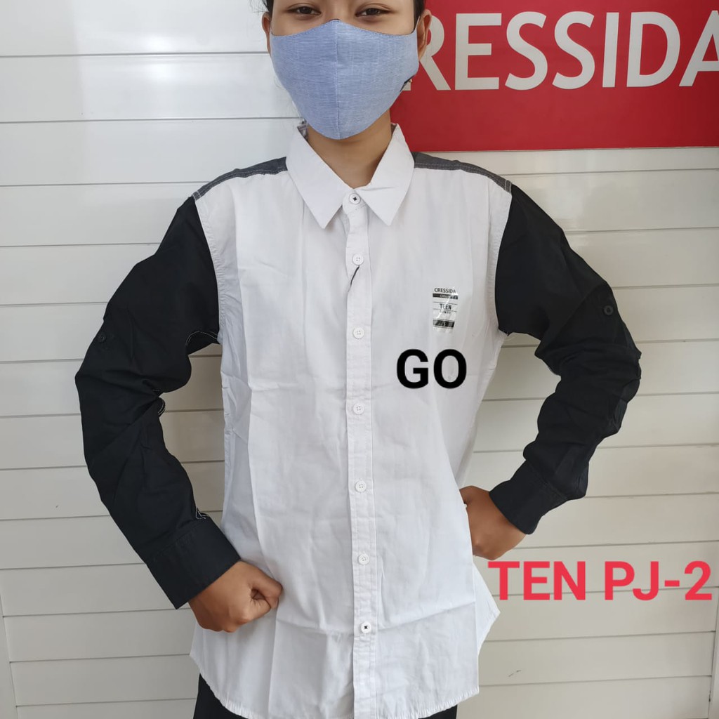 gos CRESSIDA KEMEJA TEEN  Pakaian Laki Laki Baju Atasan Hem Anak Cowok Lengan Panjang Casual