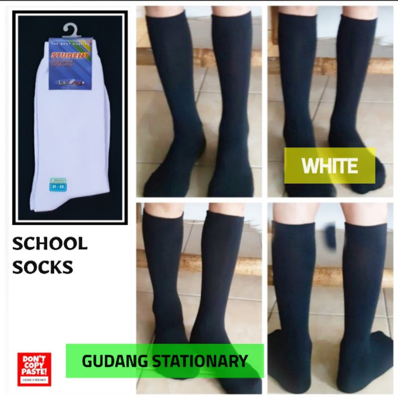 Kaos Kaki Anak Student Putih LA STYLE