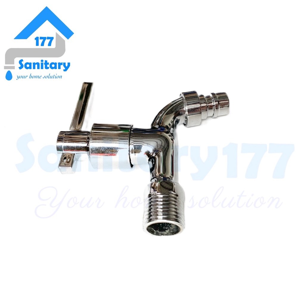 Kran Taman Minimalis Engkol F4-  Keran Air Tembok Kamar Mandi murah kran utk selang mesin cuci stainless faucet wall garden stainless