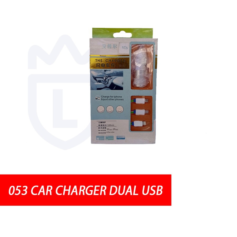 CHARGER HP / CHARGER HANDPHONE MOBIL 3 KEPALA SAMSUNG APPLE NOKIA 053