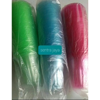 Jual gelas plastik frutang ulir warna cup es 120 ml gelas pesta bening ...