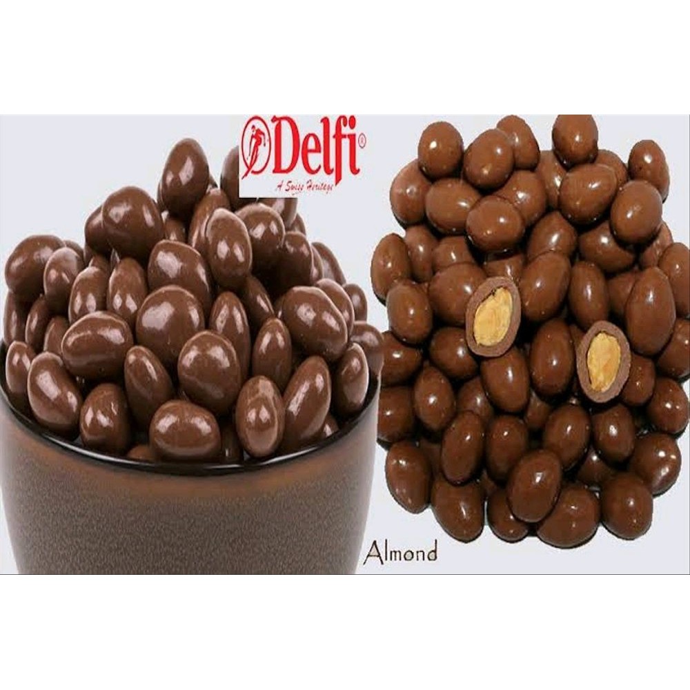 

delfi almond 1kg - coklat kiloan pabrikan Berkualitas