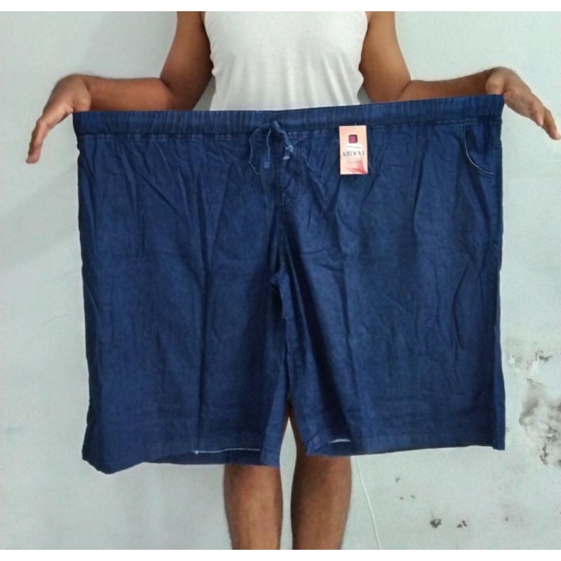 Celana Pendek Anti Begah Ukur Jumbo XXXL Big Size Muat BB 120Kg