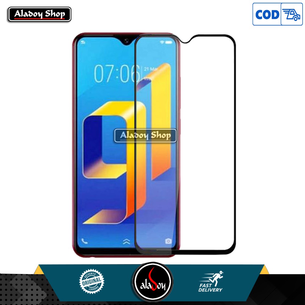 Tempered Glass Vivo Y91 , Y93 , Y95 Antigores Kaca Pelindung Layar Screen Protector Full Cover