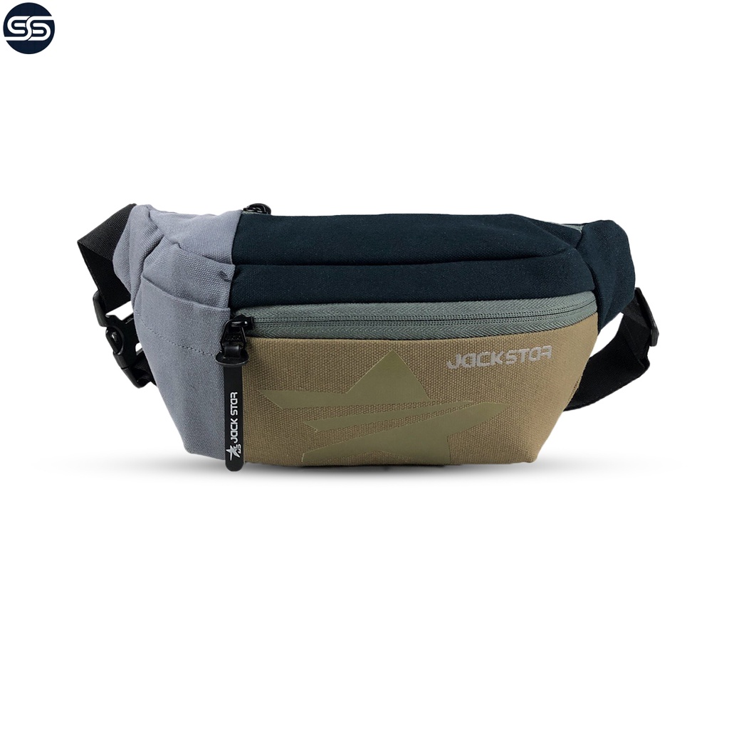 Tas Selempang Pria Original Jackstar Waistbag Distro Slempang  Sling Bag  Cowok Cewek Terbaru