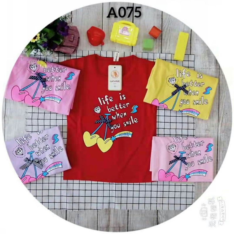 PAKET 1 LUSIN KAOS ANAK PEREMPUAN 1-5 TAHUN/KAOS ANAK PEREMPUAN IMPORT ADEM TEBALL#COD BAYAR DI TEMPAT