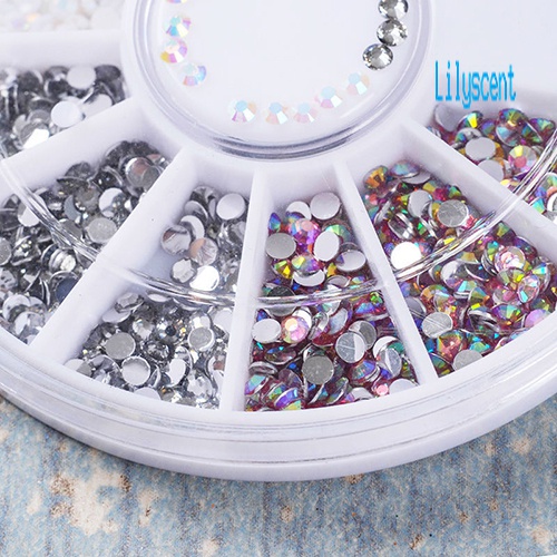 Lily Kristal Glitter Berlian Imitasi 3D Untuk Dekorasi Nail Art DIY