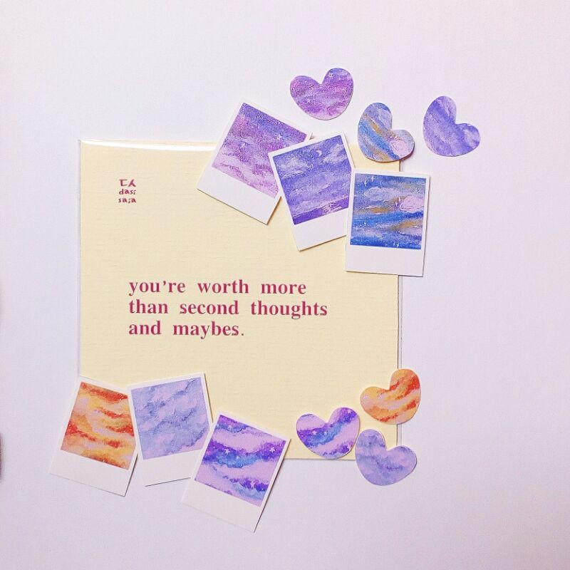 

Cloudy Skies Mini Sticker Set | Stiker Tumblr Galaxy Aesthetic