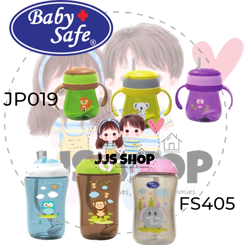 BABY SAFE BOTOL MINUM ANAK BAYI TRAINING CUP WITH WEIGHTED STRAW JP019 FS405