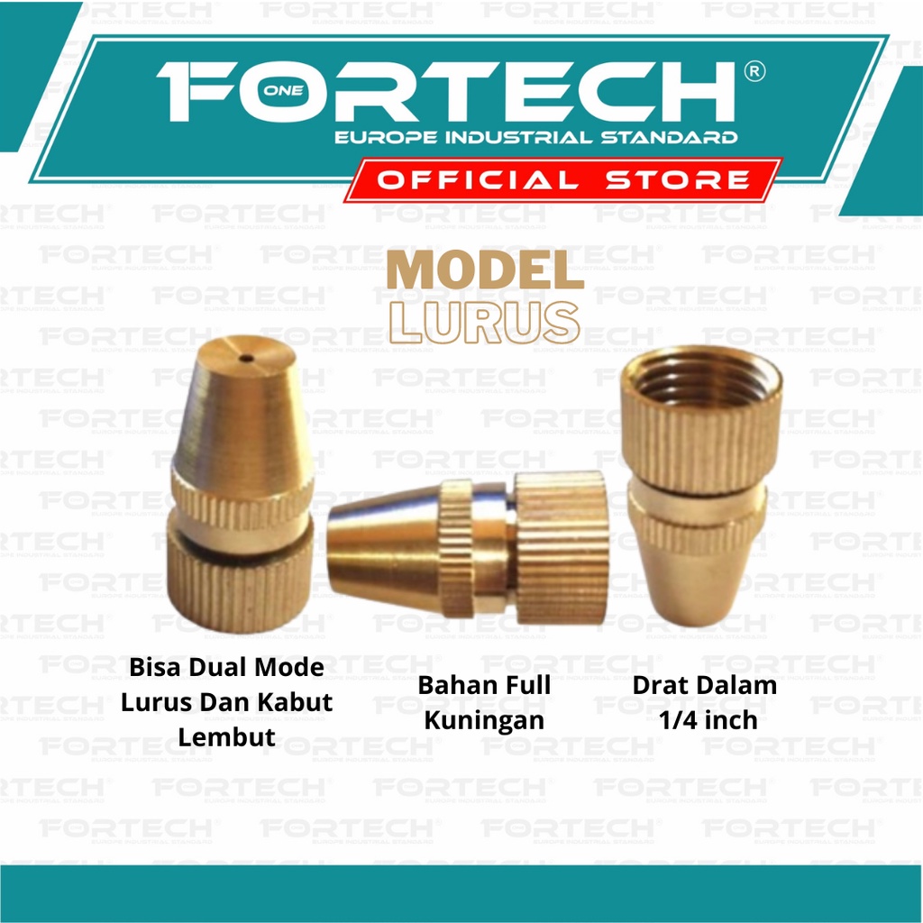 Nozzle Sprayer SWAN Spuyer Kabut Spuyer Semprotan Hama / Spuyer Sprayer Swan Hama Lubang 1 KUNINGAN