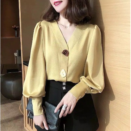 TMF-ATASAN WANITA ALA KOREA BAJU BLOUSE KOREA OWLY KOREA