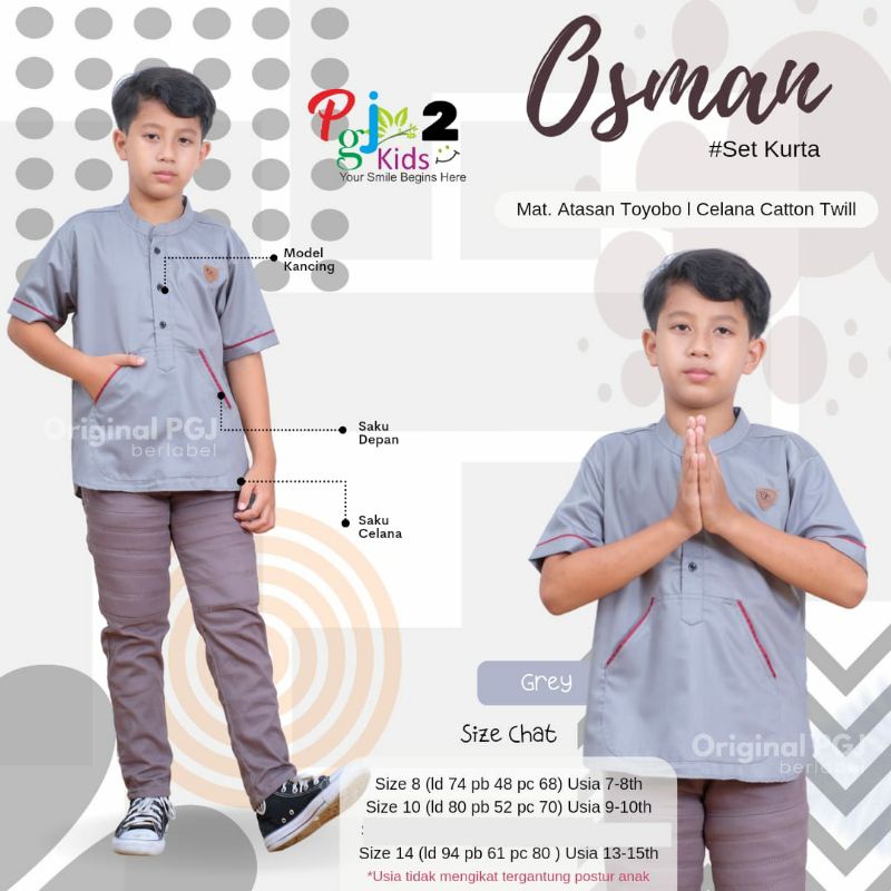 setelan koko kurta anak remaja OSMAN SET BY PGJ KIDS