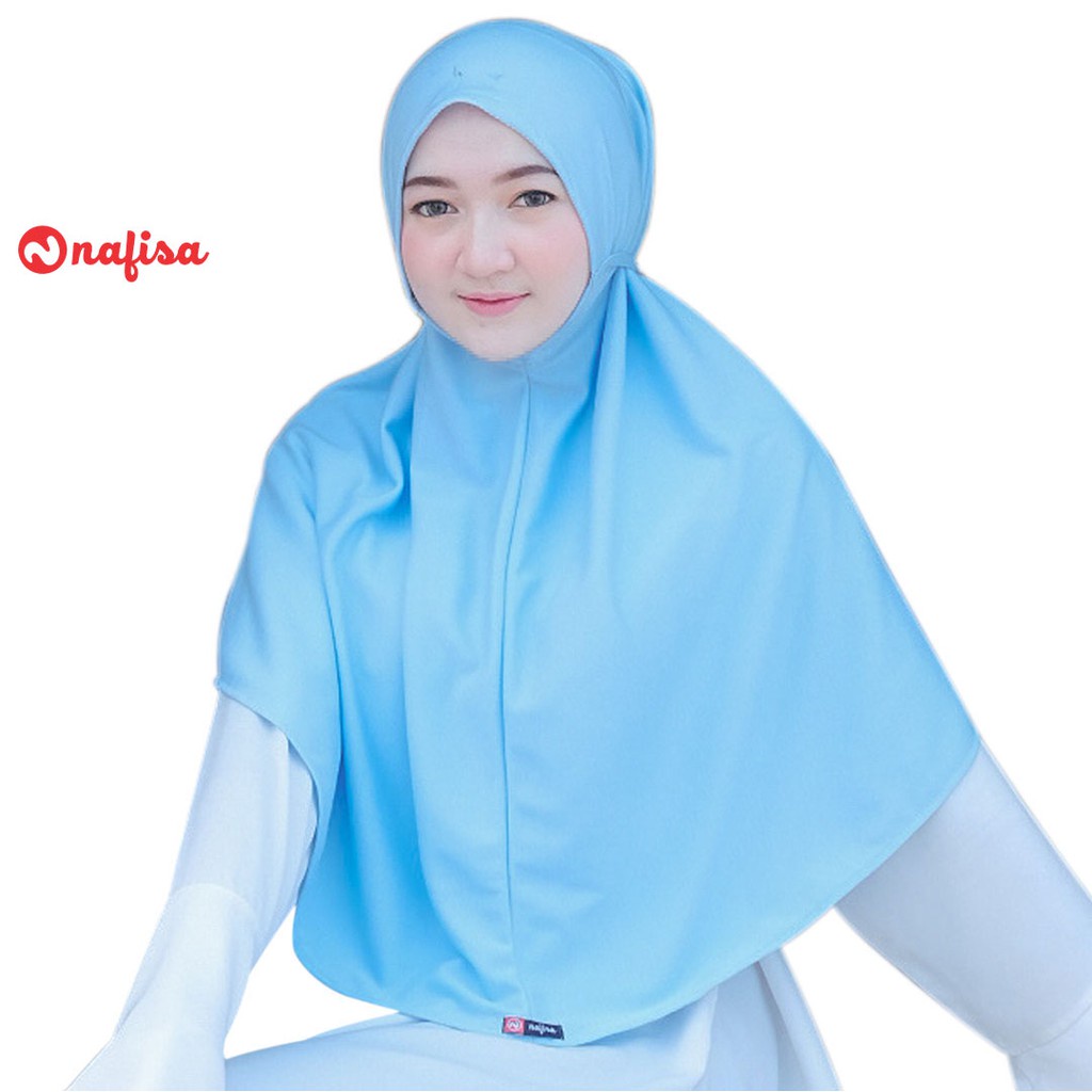 Jilbab Nafisa At Home Size JUMBO | Hijab Instan Tali Kerudung Khimar Tanpa Pet