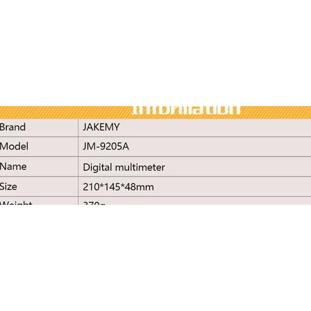 MULTITESTER DIGITAL JM-9205A / AVOMETER DIGITAL JM-9205A